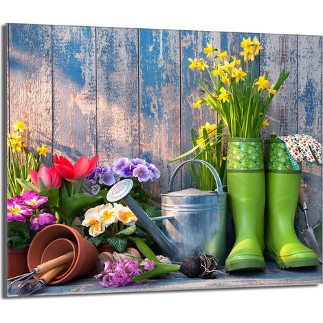 Glasschutzplatte für den Herd 60x52 Garden
