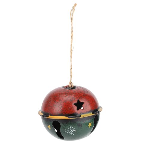Adorno Para Árbol De Navidad Campana Figura De Papa Noel - Metal - Decoración Colgante Navideña - Unidad (1/5)