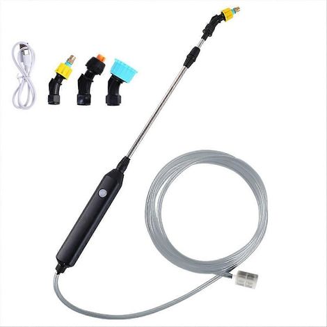 Electric Garden Watering Spray with 3 Meters Hose USB Adjustable Lawn Sprayer Nozzle Sprinkler Weeds Plant Mister (1/5)