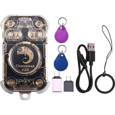 Simulateur de lecteur de cartes à puce RFID Chameleon V2.0, copieur NFC, décodage de cartes 125K 13,56 MHz, Chameleon U (1/5)