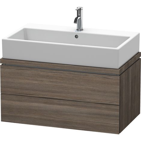 Duravit L-Cube Mueble para consola, ancho 820mm, profundidad 477mm, 2 cajones, color: Pino Terra Decor - LC580705151 (1/5)