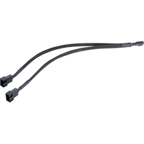 4-pin PWM temperature-controlled cooling fan cable, 1-to-2 pin for computer case, 4-pin braided CPU adapter cable for motherboard