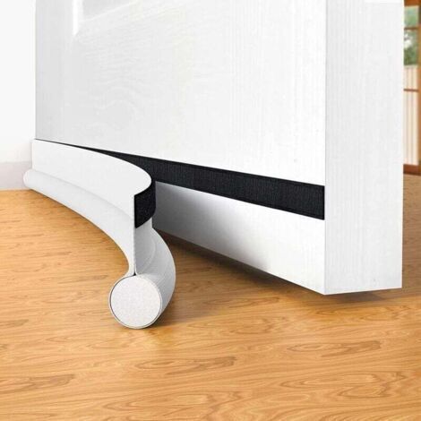 Joint de porte, 94 cm, résistant aux intempéries pour l'insonorisation des portes intérieures/d'entrée, blanc (1/4)
