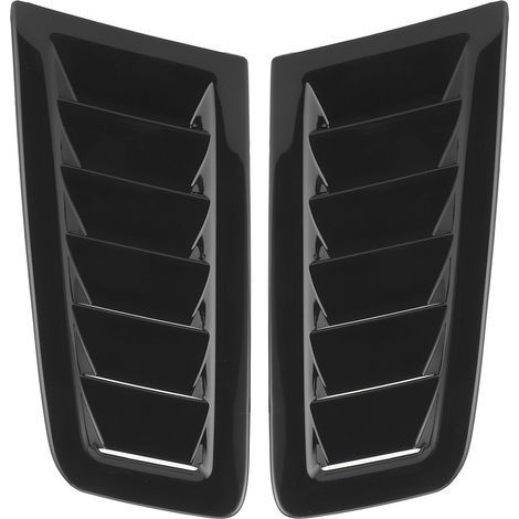 Calandre Capot Style Focus RS MK2 x2 Noir Brillant Universal Aérations Moteur Extérieur Auto (1/5)