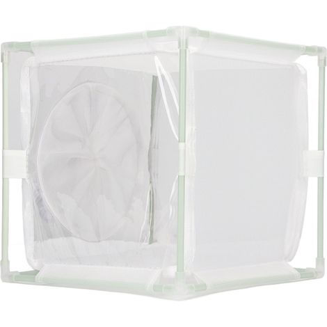 Cage d'Observation d'Insectes en Maille PVC Blanche Réutilisable pour Papillons