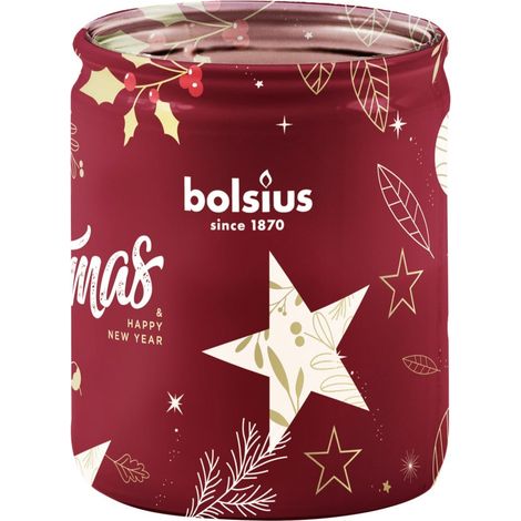 Bolsius Duftkerze im Glas true glow Ø 6,8 x 8,2 cm cranberry Duftkerze