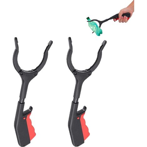 (Lot de 2) (30 cm) Ramasseur de déchets pour enfants et personnes handicapées - Ramasseur de déchets pour mauvaises herbes et feuilles (1/5)