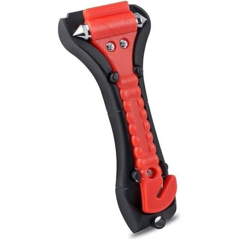 [JAMAIS UTILISÉ]Marteau d'urgence pour voiture, coupe-ceinture de sécurité, marteau de sécurité pour voiture, marteau d'urgence avec brise-vitre de voiture et coupe-ceinture de sécurité pour voiture,  (1/4)