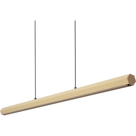 Suspension Linéaire LED 42W Aluminium CCT Éclairage Double Face Funky Kool Beige Sélectionnable (chaud-neutre) 2700K - 3500K - 4000K (1/5)