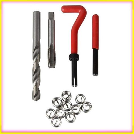 keenso kit de réparation de filetage Kit d'insert de réparation de filetage métrique M5 M6 M8 M10 M14, outil de auto outillage (1/5)