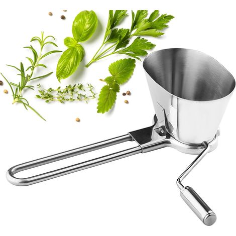 Hachoir - Acero Inoxidable - Para Ajo Perejil Nueces Verduras - Manual Sin Batería - 1 Unidad (1/5)