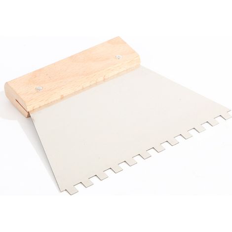 Peigne à colle Dents 15 cm - Spatule à colle 15 cm denture carrée