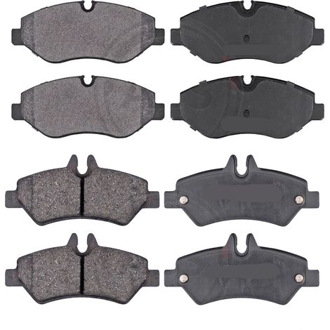 KIT PASTIGLIE FRENO ANTERIORI E POSTERIORI compatibile con MERCEDES-BENZ SPRINTER 3/3,5-t AUTOBUS / FURGONATO PIANALE PIATTO/TELAIO (B906) / PASTIGLIE FRENANTI AUTO OEM 37553  37552,37555 / SOSTITUZIO