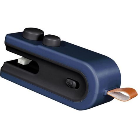 Scelleuse sous vide 2 en 1, rechargeable par USB, scelleuse sous vide intelligente, scelleuse thermique, scelleuse sous vide alimentaire portable, sac d'emballage bleu.