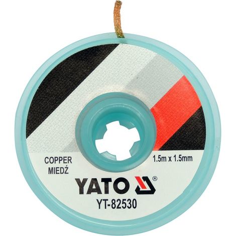 Ruban à dessouder en tresse de cuivre 1,5 mm x 1,5 m - YT-82530 (1/3)
