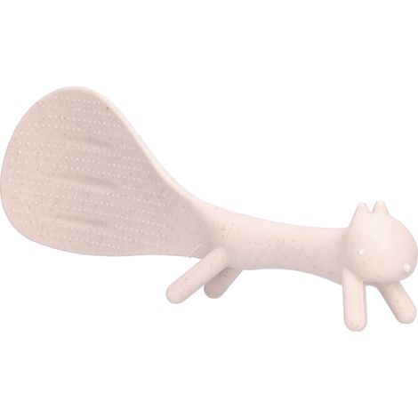 Niedlicher, eichhörnchenförmiger Reislöffel, antihaftbeschichtet, aufrecht, Küchenutensil für Zuhause, Küche (Beige) (1/5)