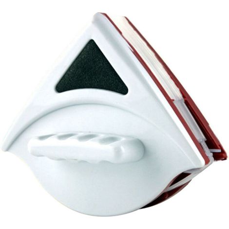 Nettoyeur de vitres magnétique pour Double vitrage 15-24 mm, équipement de Nettoyage de vitres Professionnel avec poignée Ergonomique magnétique puissante - Rouge (1/5)