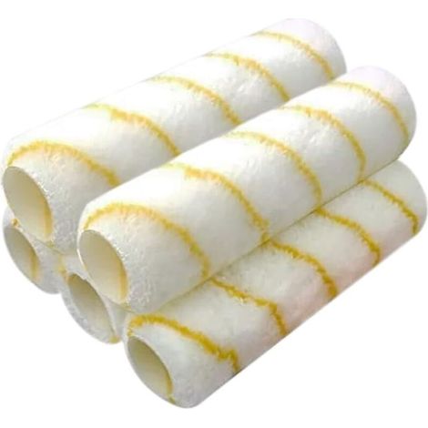 Rouleaux à peinture jaunes (lot de 5) Rouleaux à microfibres de 23 cm Pinceaux Rouleaux à peinture (1/5)