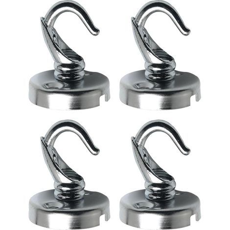 Lot de 4 anneaux de suspension en forme de crochet pour plafond, accessoires d'éclairage automobile, pour suspendre mangeoires à oiseaux, pots de fleurs d'extérieur, lampes, supports pour plantes, cin (1/5)