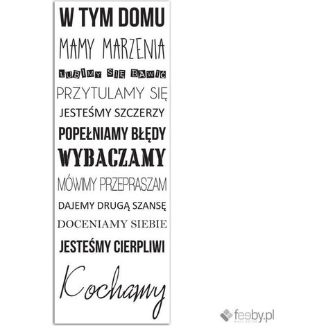 Tableau sur toile Inscription Dans cette maison Famille 70x100 (1/4)