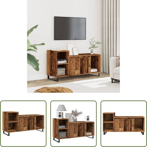 Altholz Optik - TV-Schrank Altholz-Optik 100x35x55 cm Holzwerkstoff (1/5)