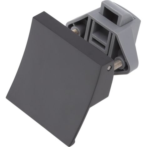 Montagesatz für Türschlossgriffe aus Metall und Nylon für 7-mm-Öffnungen, kompatibel mit Wohnmobilen und Yachten (P07 BK, matt schwarz). (1/5)