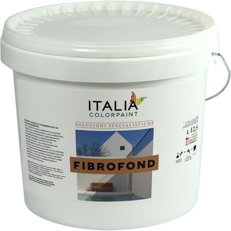 Fibrofond m coprente consolidante per esterni alta traspirazione bianco formato 12.5 lt - confezione 1