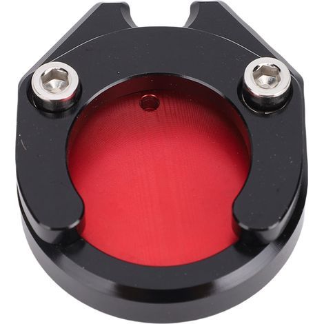 Seitenständerverlängerung aus Aluminiumlegierung, stabile Halterung, Mittelstütze, Ersatzfußverbreiterung für Motorräder Xmax Nmax NVX Aerox rot (1/5)