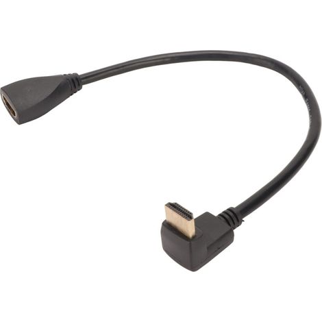 270° HDMI-Kabel (Stecker auf Buchse) für 4K 3D, 30 cm, hochauflösende Übertragung (1/5)