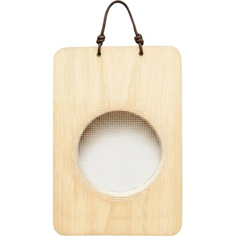 Jardinière murale en bois naturel pour orchidées, suspendue (1/4)
