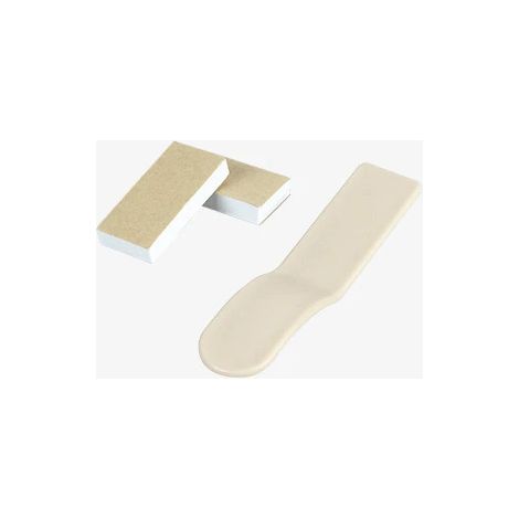 Elevador de asiento de inodoro portátil y plegable con asa para viajes, hogar y baño. (1/5)