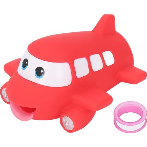 Rallonge de robinet en forme de petit avion, idéale pour le lavage des mains des enfants. (1/5)