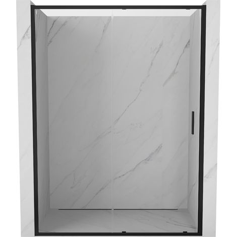 Mexen Exo porta doccia scorrevole 130 cm, trasparente, nero - 8151-130-000-70-00 (1/5)