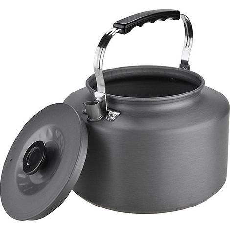 Tragbarer 2-Liter-Wasserkocher, Teekanne, Kaffeemaschine, Aluminiumlegierung für Camping