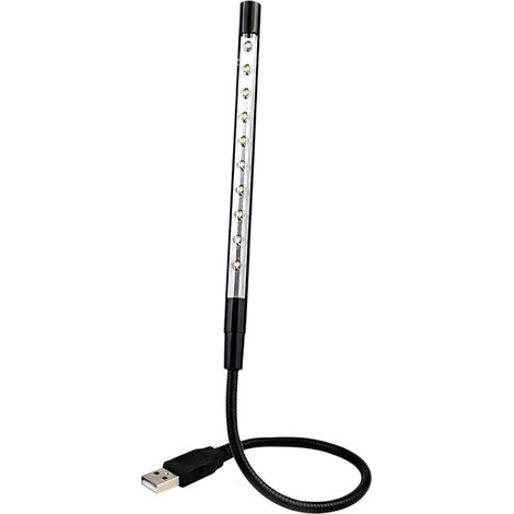 Welling 10 LED USB Flexibles Nachtlicht für Tastatur, Laptop und PC