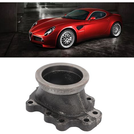 2,4-Zoll-8-Loch-V-förmiger Abgasflansch für Turbolader mit Adapter für T25, T28, GR25, GT25R, GT28R, GT28RS, GT2871R Turboladergehäuse (Teilenummer: TU-CGQ97Z) (1/5)