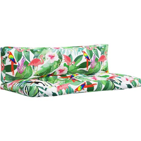 Coussins de palette lot de 2,Coussins d'extérieur multicolore tissu Oxford CFW502455 (1/5)