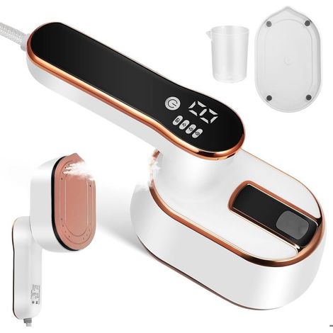 1 fer à repasser portable, 1000 W, défroissage vertical avec jet de vapeur, 100 ml, pour vêtements délicats et usage quotidien