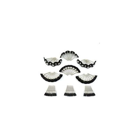 Mini-Nylonbürsten (für Dremel-Elektroschleifer), 72-teiliges Set, Zubehör für Rotationspoliergeräte - Crezuo