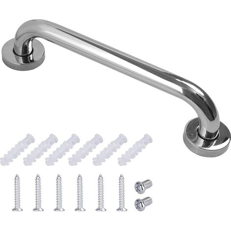 Barre d'appui pour salle de bain en acier inoxydable 30 cm,Rampe de salle de bain en acier inoxydable (1/5)