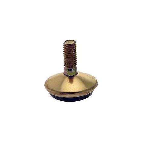 2 Pezzi Piedino Regolabile Per Mobili  Con Gomma Antigraffio Antiscivolo 8x32