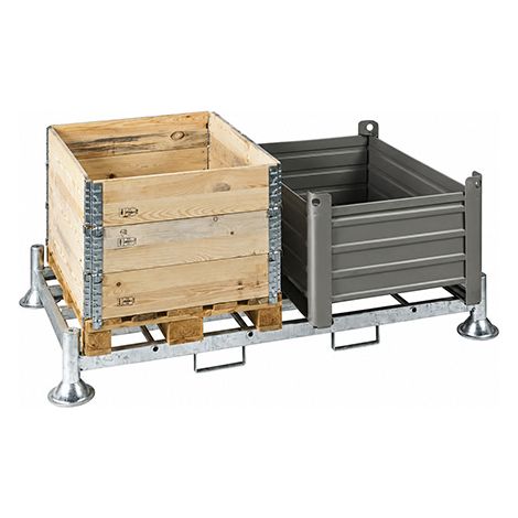 Manurack 1 niveau - 2 palettes par niveau - Charge max 2000kg/niveau - RACKBASE2 (1/3)