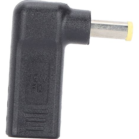 Gebogener USB-zu-DC-Adapter, USB-C-Buchse auf USB-Stecker, 5,0 x 1,0 mm, für Laptops (1/5)