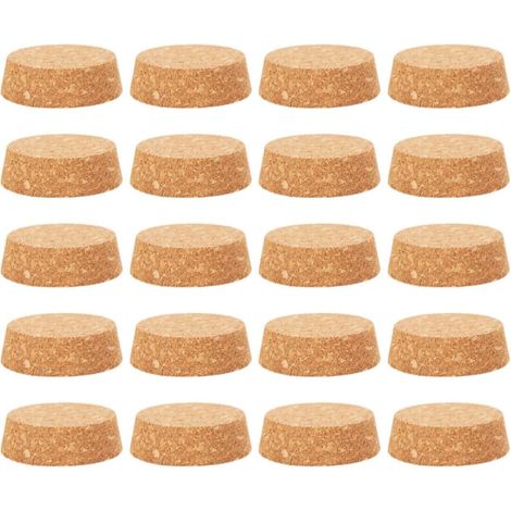 25 bouchons liège, kaki, pour bouchage naturel des bouteilles (1/5)
