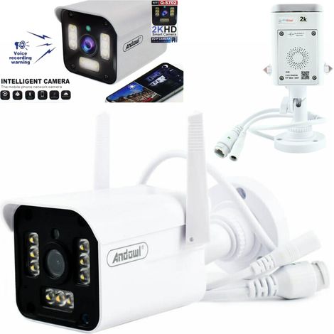Trade Shop - Seguridad De La Cámara De Vigilancia Q-s702 Ip Wifi 2k Hd Para Teléfonos Móviles - (1/5)