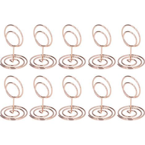 10-teiliges Tischnummern-Set – Stabiler und eleganter runder Sockel, praktische roségoldene Inneneinrichtung (1/5)