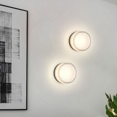 2er Set Moderne Wandleuchte Kreative Wandlampe Transparent Dekorative Wandbeleuchtung Warmweißes Licht Ø13.5cm