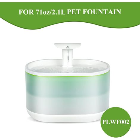 Confezione da 8 filtri per fontanella per gatti con 8 spugne, filtro di ricambio per fontanella da 71 oz/2,1 l PLWF002 Capsula per acqua per cani (1/4)