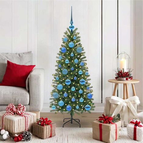 Künstlicher Weihnachtsbaum mit 150 LEDs Grün 120 cm PE und PVC (1/5)