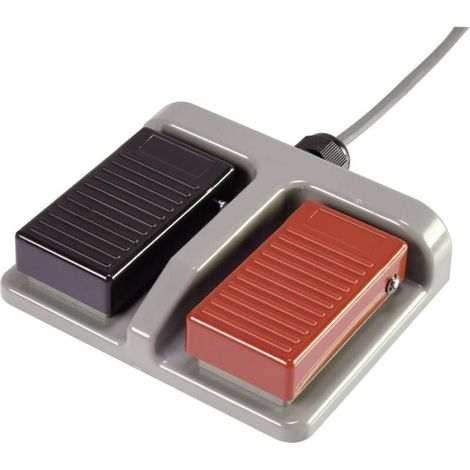 Interrupteur à pédale 250 V/AC 16 A 2 pédales 2 NF (R), 2 NO (T) 1 pc(s) (1/2)